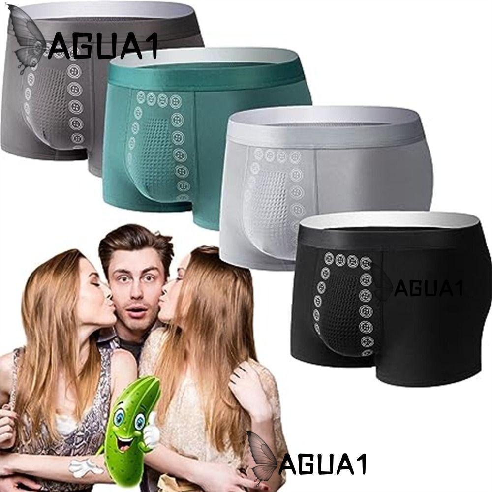 AGUA1 Therapy ชุดชั้นในชาย, โพลีเอสเตอร์ Fibr Long Lasting Energy Field Therapy ชุดชั้นในชาย,คุณภาพสูง Breathable Elastic Slim Briefs ผู้ชาย