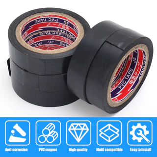 Marin TEE เทปฉนวน PVC ชนิดพิเศษ ยาว 15 เมตร เทปฉนวนสีดำ เทปพันสายไฟ เทปสีดำ เทปพันสายไฟสำหรับยานยนต์ ม้วนเทปสีดำ