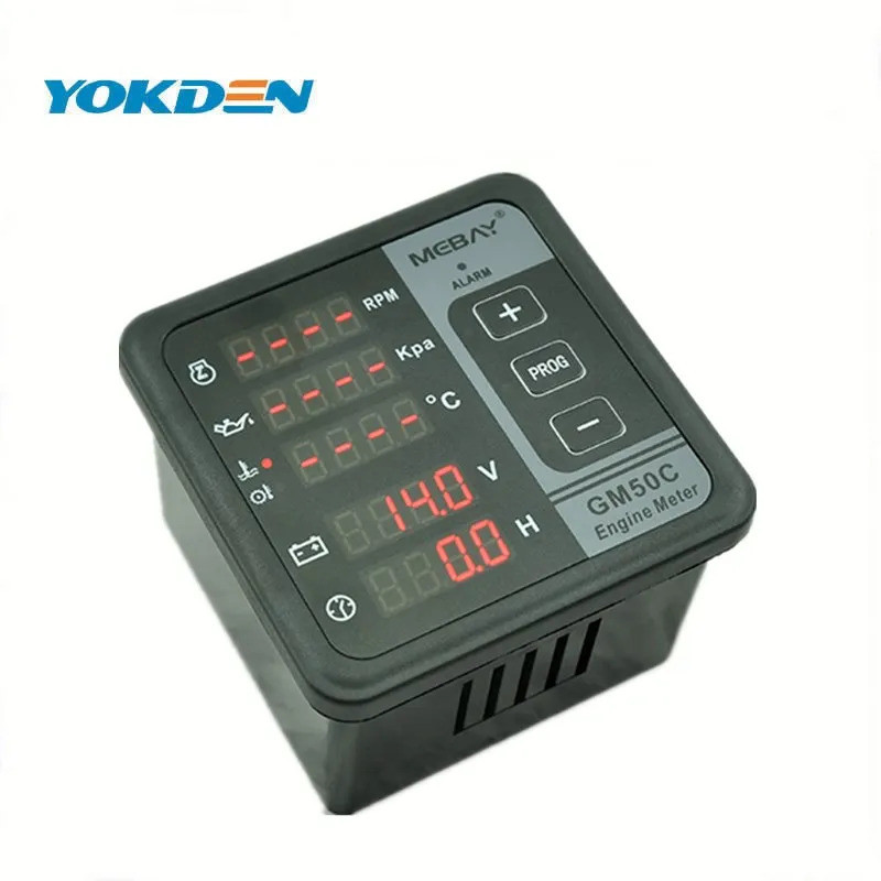 Mebay Battery Voltage and Hours Display Digital Engine Meter GM50C