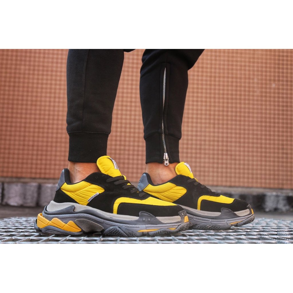 BALENCIAGA/BALENCIAGA Retro Daddy Shoes สีดําเหลือง