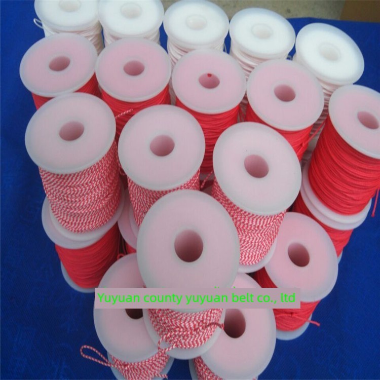 สายพีอีถัก 8 สาย pe ถัก 12 ขายตรง 1.0 มม.สีแดงสีขาวสีแดงดอกไม้สีขาวสาย 8 ถัก 100 กก. ความตึงเครียดสา