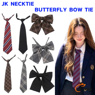 Glanxuan เนคไทแฟชั่นสำเร็จรูป โบว์นักเรียนญี่ปุ่น JK ปรับขนาดได้ necktie