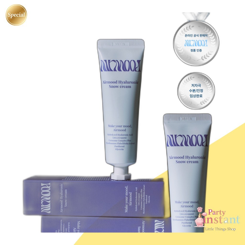 [amod] Hyaluronic Snow Cream, 50ml, 1pc / Korean Snow Cream / Moisture Lock / ของแท้ 100% โดย PartyT