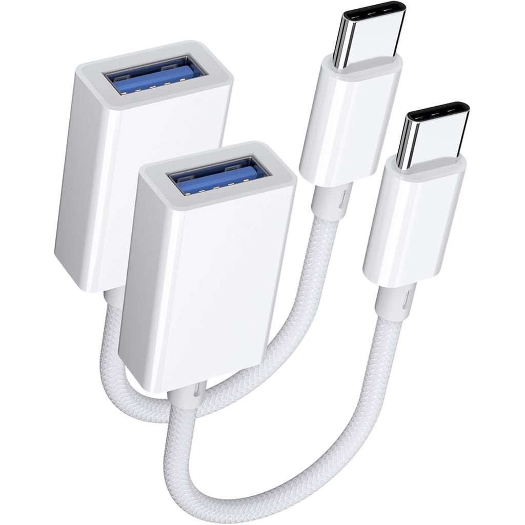 อะแดปเตอร์ USB C ถึง USB 3.0 2 แพ็ค, USB C ชาย USB หญิง OTG สาย Thunderbolt3 ถึงอะแดปเตอร์ USB เข้าก