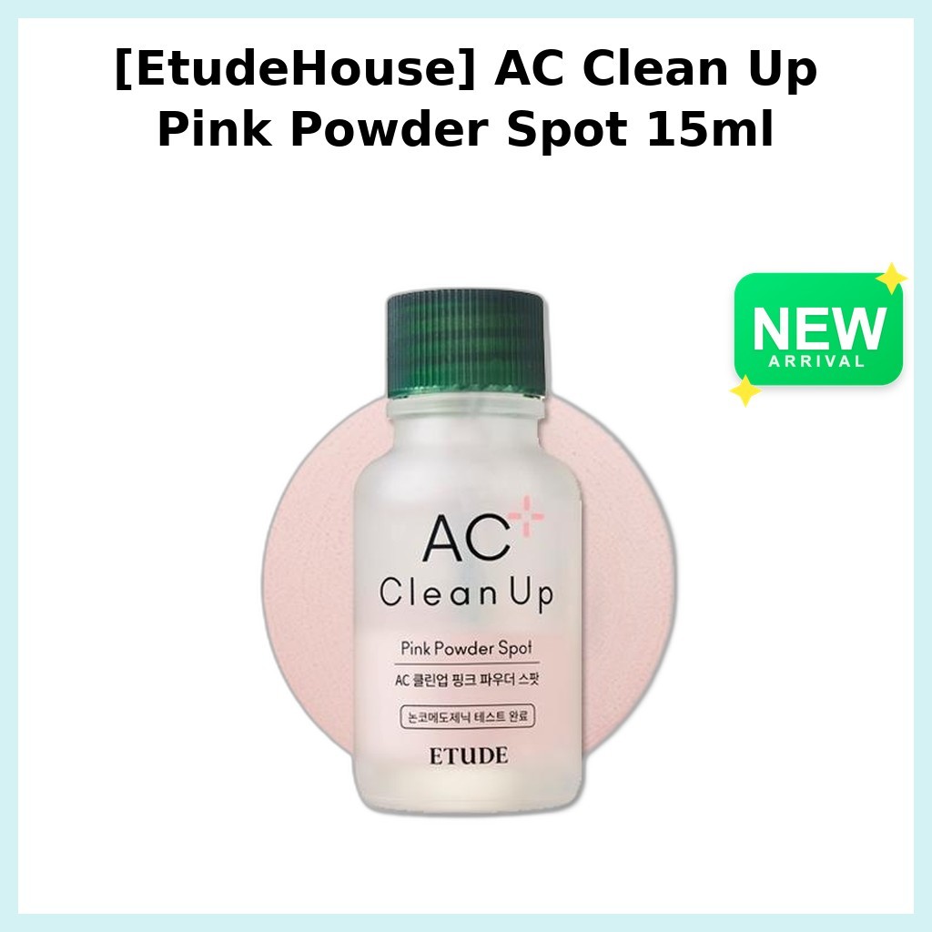 [EtudeHouse] AC Clean Up Pink Powder Spot 15ml / Korean Spot Treatment / Blemish Control / ของแท้ 10