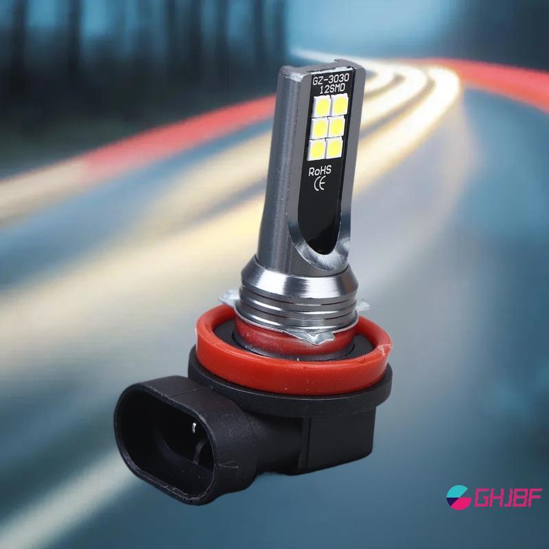 GHJBF] 1 ชิ้นเดิม H8 H7 H4 LED รถหมอกหลอดไฟคอเต่า DRL ไฟหน้ารถจักรยานยนต์ไฟหน้าขับรถอัตโนมัติ 6500 K