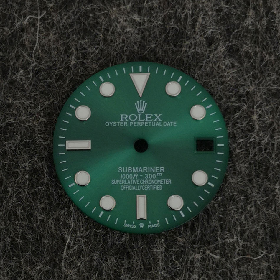 NH35/36 Generation Labor Sun Pattern dial Green Luminous 29mm หน้าปัดนาฬิกาหน้าปัด