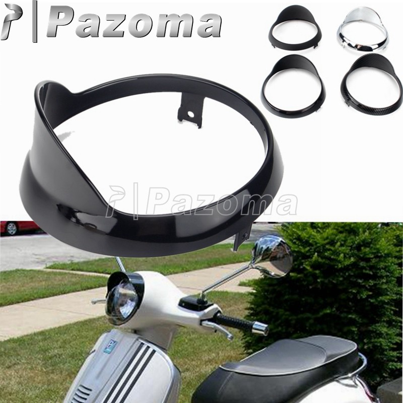 T-ฝาครอบไฟหน้ารถจักรยานยนต์สำหรับ GTS 150 200 250 GTS150 GTS200 GTS250 สกู๊ตเตอร์ กรอบไฟหน้า แต่งขอบ