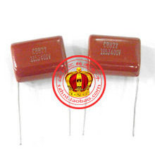 ตัวเก็บประจุฟิล์ม CBB22 400V/105 J 0.1 UF Pitch P = 20MM