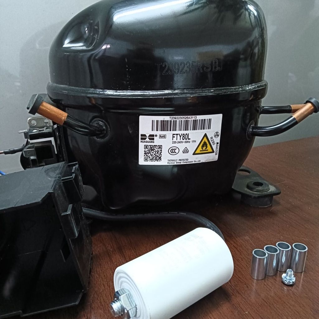 คอมเพรสเซอร์ Wanbao FTY80L R290a ใหม่แท้ อะไหล่ตู้เย็น ตู้โชว์