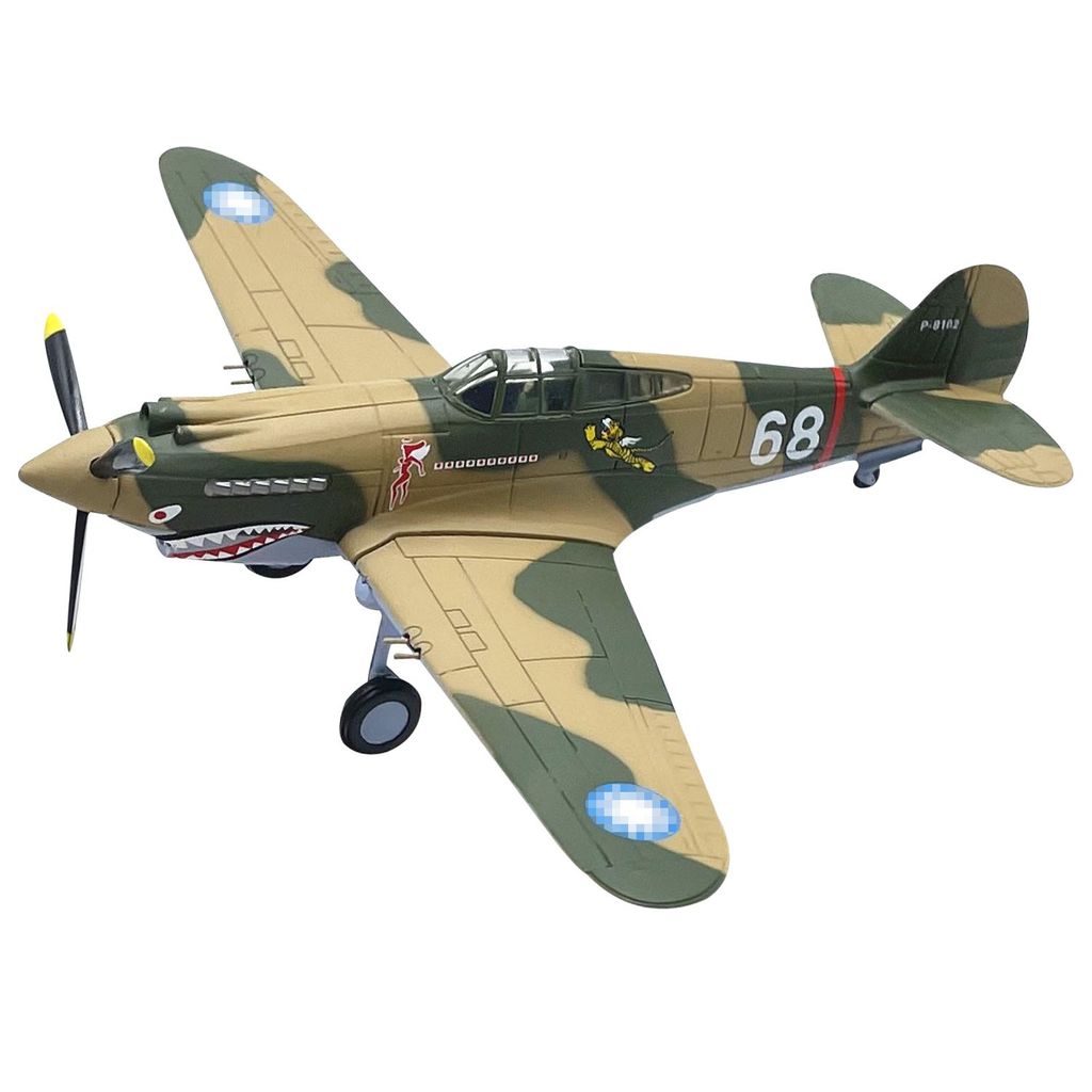 1: 72 American P-40 Flying Tigers No. 68เครื่องบินรบรุ่นผลิตภัณฑ์สําเร็จรูปคอลเลกชันเครื่องประดับแบบ