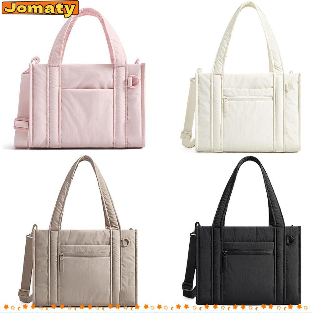 JOMATY กระเป๋า tote กันน้ํา ขนาดใหญ่น้ำหนักเบาทrès มีหลายช่องเก็บของ พิมพ์ลาย quilting เหมาะสำหรับใช้งานทุกวันและโรงเรียน