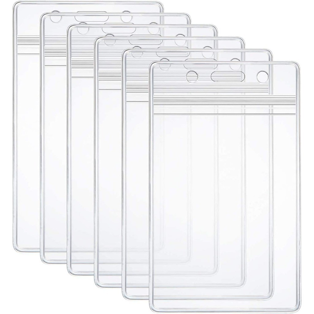 Yobix ซองพลาสติกใสกันน้ำ แนวตั้ง PVC สำหรับบัตรประชาชน  บัตรนักเรียน บัตรธนาคาร กันฝุ่น ทนทาน พกพาสะ