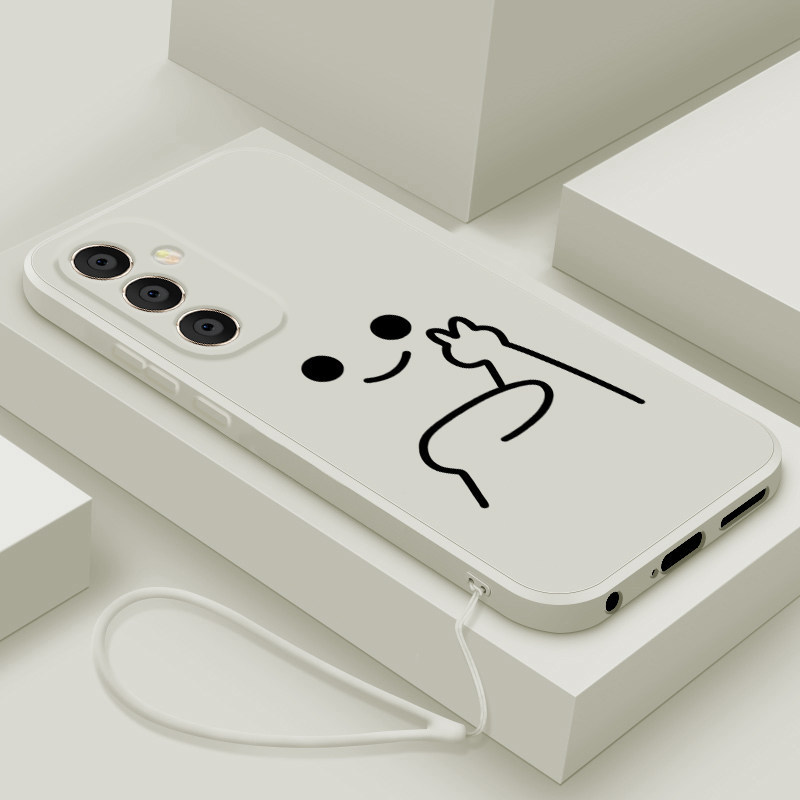 เคส samsung a05 เคส samsung a15 5g เหมาะสําหรับ Samsung A55 เคสโทรศัพท์สไตล์ใหม่ GalaxyA56 ซิลิโคนเห