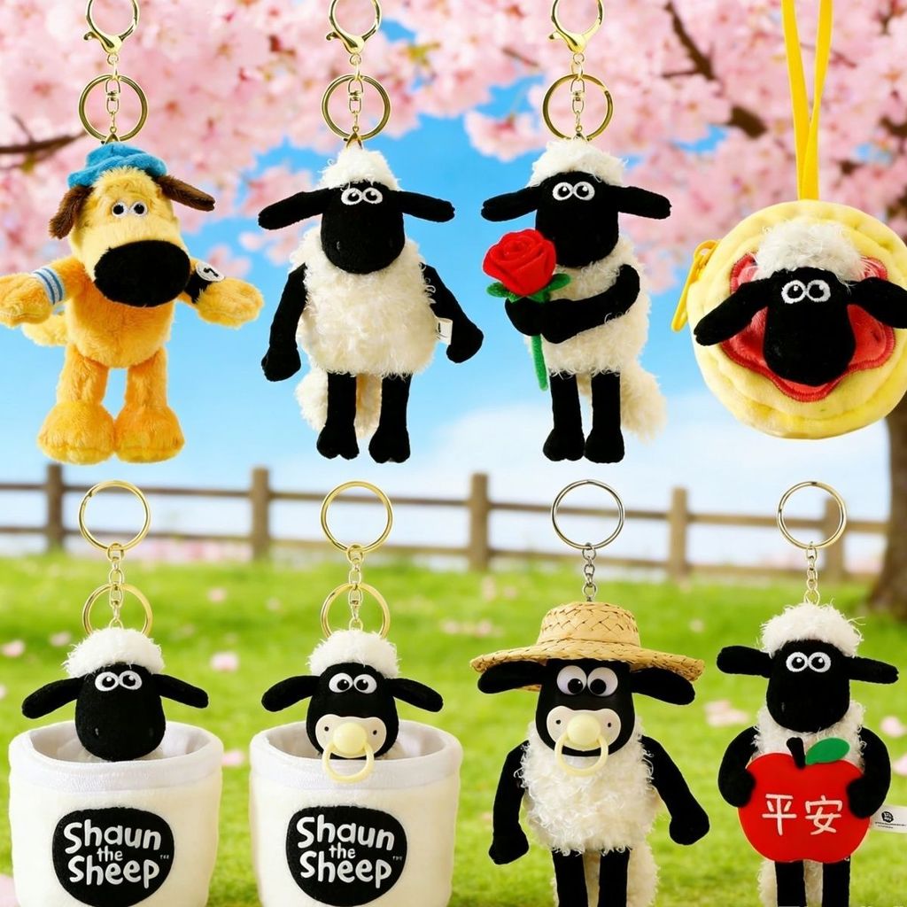 พร้อมสต็อก Brand New Lamb Sean Series Sean Sheep Doll Lamb Sean Plush Doll Timmy Sherry ของเล่นตุ๊กต
