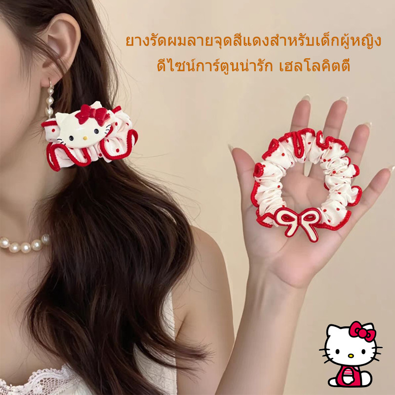 ยางรัดผมคุณภาพสูง ประดับด้วยลายลูกแมวการ์ตูนน่ารัก เป็นยางรัดผมโบว์ที่สมบูรณ์แบบสำหรับเด็กผู้หญิง