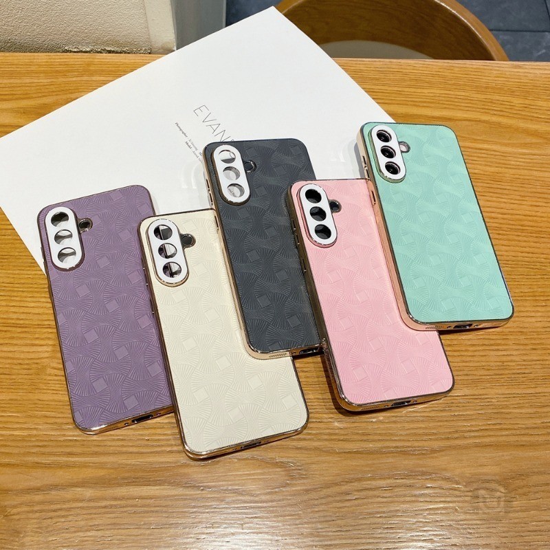 SAMSUNG ชุบสําหรับSamsung Galaxy A57 A37 A17 A07 A56 A36 A26 A16 A06 A55 A35 A25 A15 A14 A24 A34 A54 A53 4G 5Gกันกระแทกแขนป้องกันกล้องปกแข็ง ราคา ถูกที่สุด ดีลบีเคเค แกลเลอรีภาพที่ 3