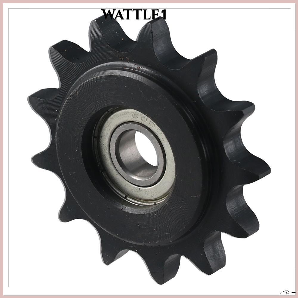 WATTLE เกียร์ Idler นูน, C45 เหล็กคาร์บอน 10 มม.Bore 1/2 "Pitch Chain Idler Sprocket, ใส่ 13 ฟัน Ten