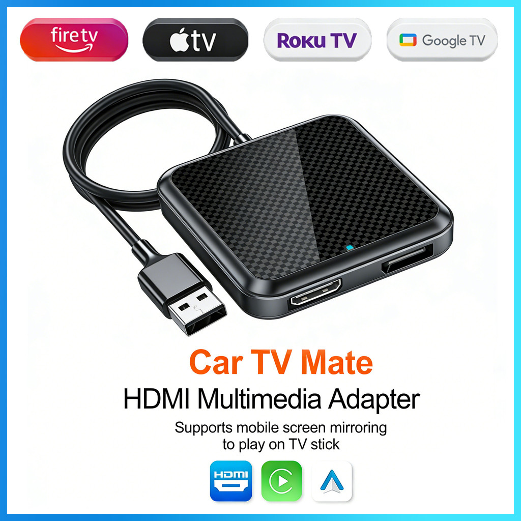 ใหม่ CarPlay กล่องทีวี Android ไร้สาย CarPlay Android อะแดปเตอร์อัตโนมัติสําหรับ HDMI สําหรับ TV Sti