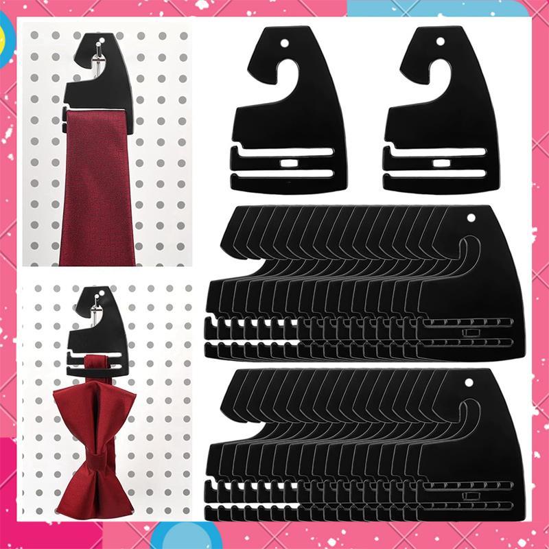 สําหรับจอแสดงผล Tie แขวน 100 ชิ้นพลาสติกคอ Tie ผู้ถือสีดําเนคไท Hook Hanger สําหรับชายขายปลีกตู้เสื้