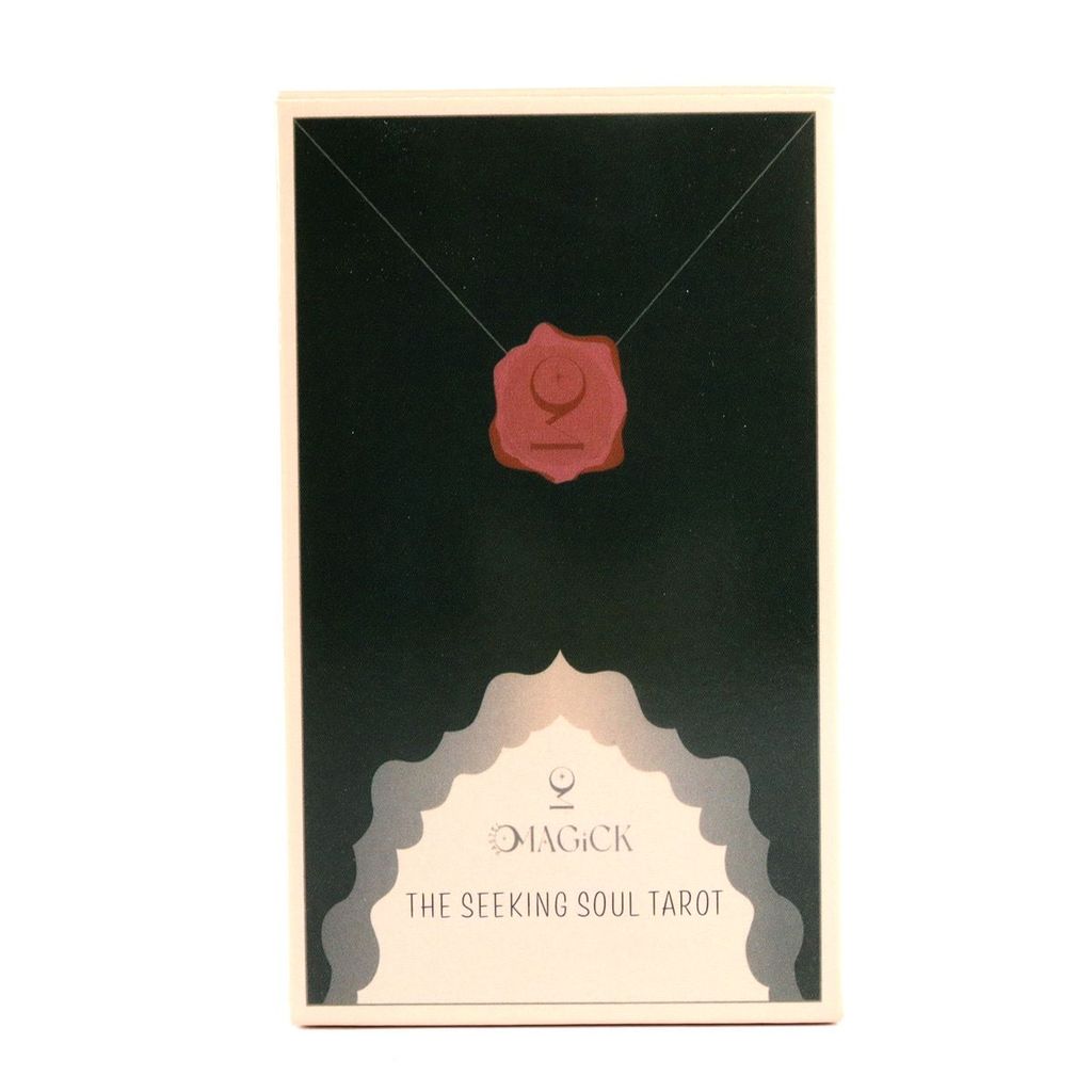 [คลังสินค้าพร้อม] 10.3 * 6 ซม. กําลังมองหาเกมไพ่ทาโรต์วิญญาณเกมกระดานภาษาอังกฤษ The Seeking Soul Tar