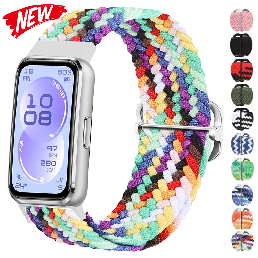 ปรับสายรัดไนลอนถักสําหรับ Huawei Band 11 11Pro ผู้ชายผู้หญิงเปลี่ยนสร้อยข้อมือสายรัดข้อมือสําหรับ Huawei Band 11 Pro
