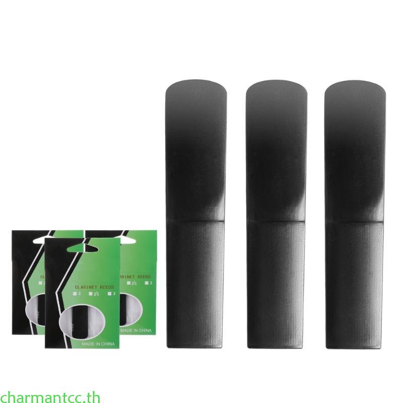Charmantcc 3 ชิ้น Professional Clarinet Reed Strength 1 5 2 0 2 5 เรซิ่น Clarinet Mouthpiece Reed เร