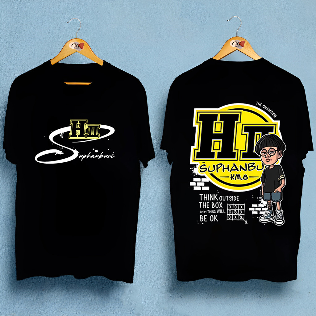 COD H2 Suphanbu THE BOX เสื้อยืดคอกลมแขนสั้นพิมพ์ลายS-5XL