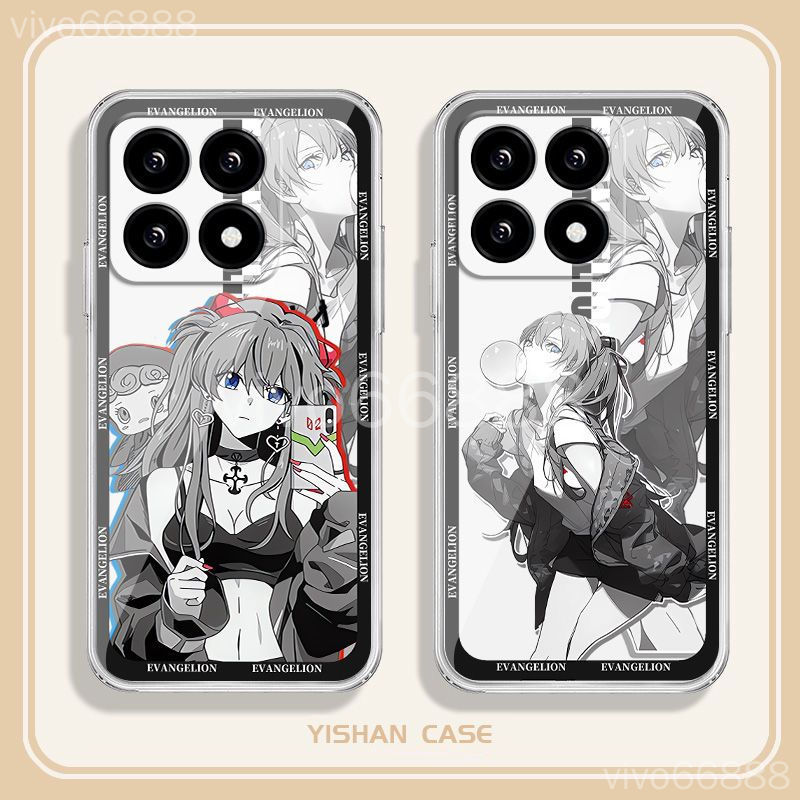 IQOO 15R 15 เคสโทรศัพท์ iqoo 15r 13 12 Pro เคสป้องกันโปร่งใสญี่ปุ่นสองมิติ Asuka เคสกันกระแทก