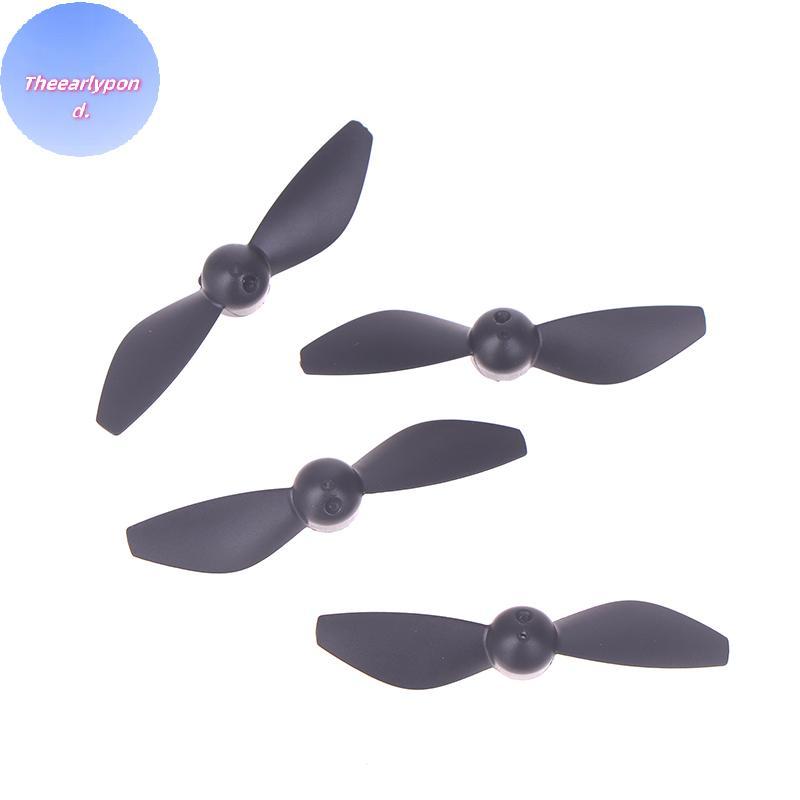 EARLYPTOND 4PCS เครื่องบินอะไหล่ใบพัด de V66 I1 Pro CZ06 Mini GT3 RC อะไหล่ใบพัด de TH