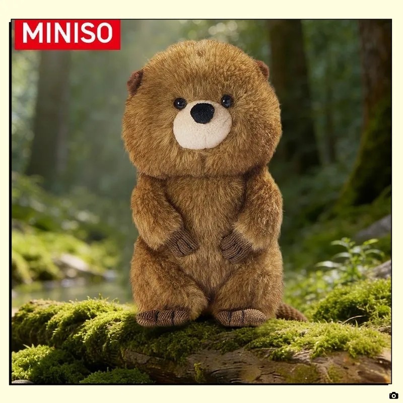 MINISO MINISO MINISO Beaver Transformation Plan สินค้าตุ๊กตา Smile Navy Group ตุ๊กตาตุ๊กตาของขวัญวัน