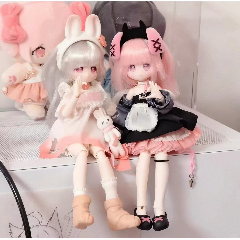 [สต๊อกพร้อมสามารถจัดส่งได้] ของแท้ Kai Ai Gu Aitan 1/8 BJD, ข้อต่อที่สามารถเคลื่อนย้าย, กล่องเก็บของ
