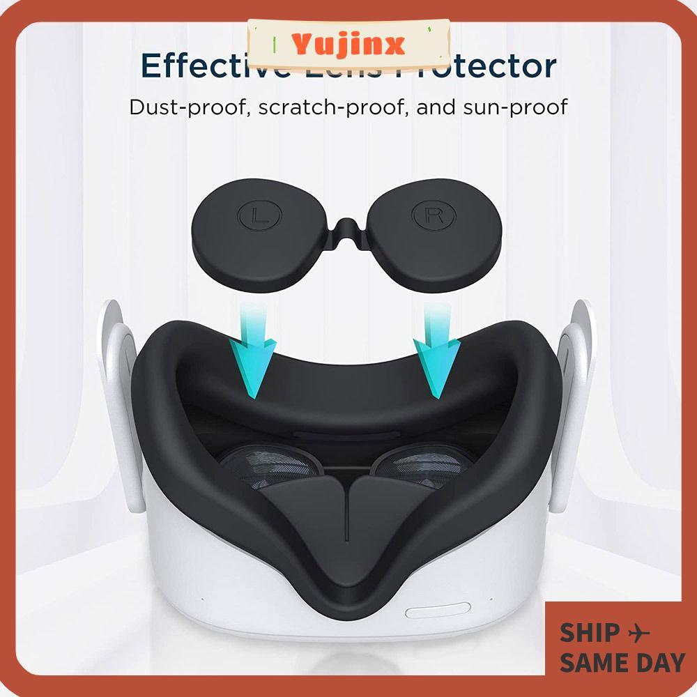 YUJINX VR Face Cover ซิลิโคนกันเหงื่อสําหรับ 2 VR Controller สําหรับ 2