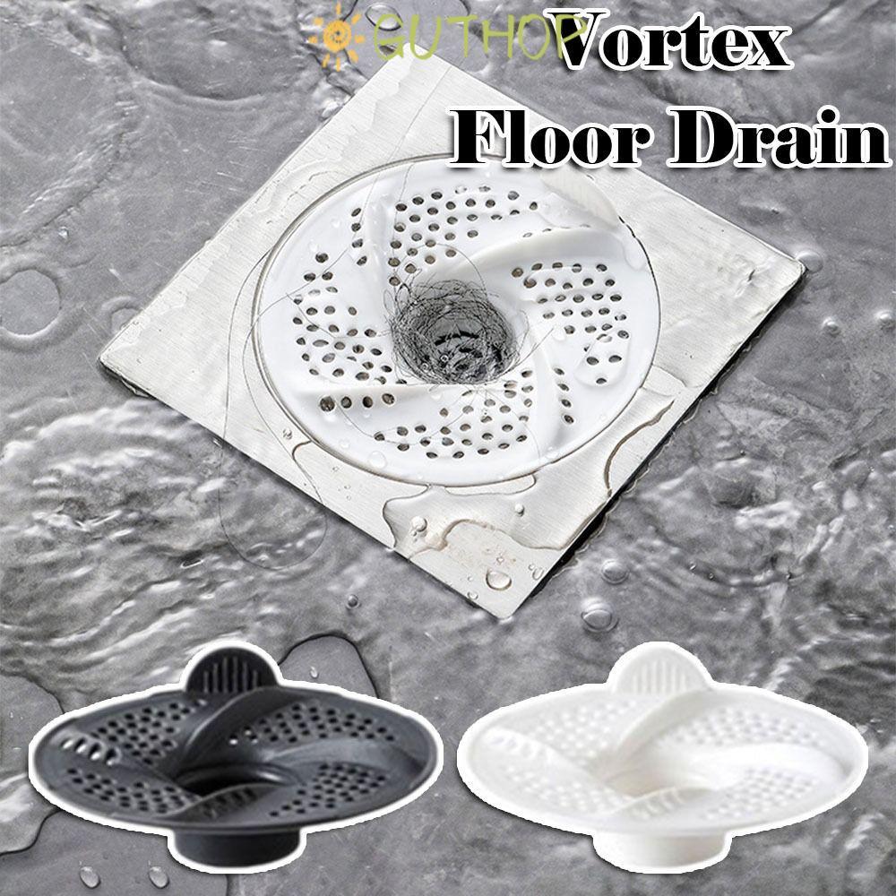 GUTHOP 3 ชิ้นท่อระบายน้ําชั้น, Vortex Anti-Clogging ท่อระบายน้ํา, หมุนตาข่ายออกแบบ Bug Proof Hair Collector พื้นที่ห้องน้ํา