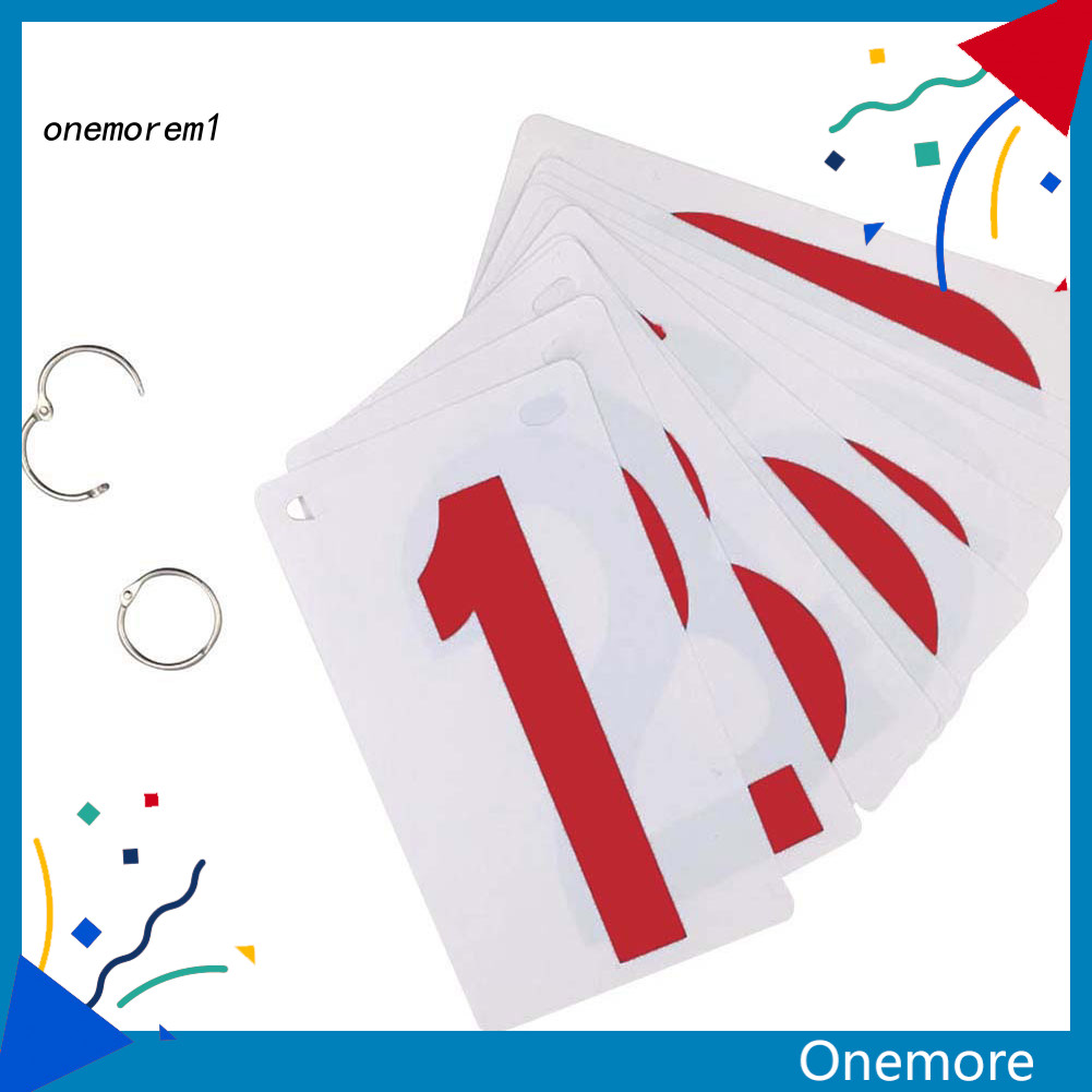 ONEM 0-9 Score Number School Sports Competition Digit Scoreboard การ์ดทดแทน