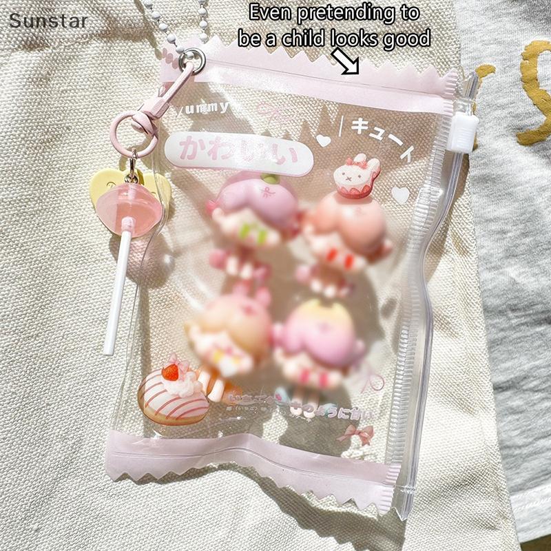 ซันสตาร์ 1ชิ้น3นิ้วไอดอลบัตรภาพฝาครอบป้องกันผู้ถือบัตร อิน ใสถุงขนมเกาหลีผู้ถือบัตรบัตรแสดงกระเป๋าจี้ - รูปที่ 3
