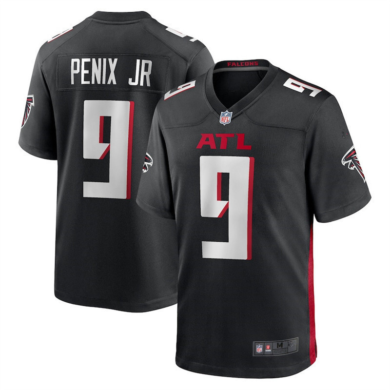 ส่งเร็ว!!NFL Atlanta Falcons Falcons 9 #Penix Jr Rugby Jersey Men