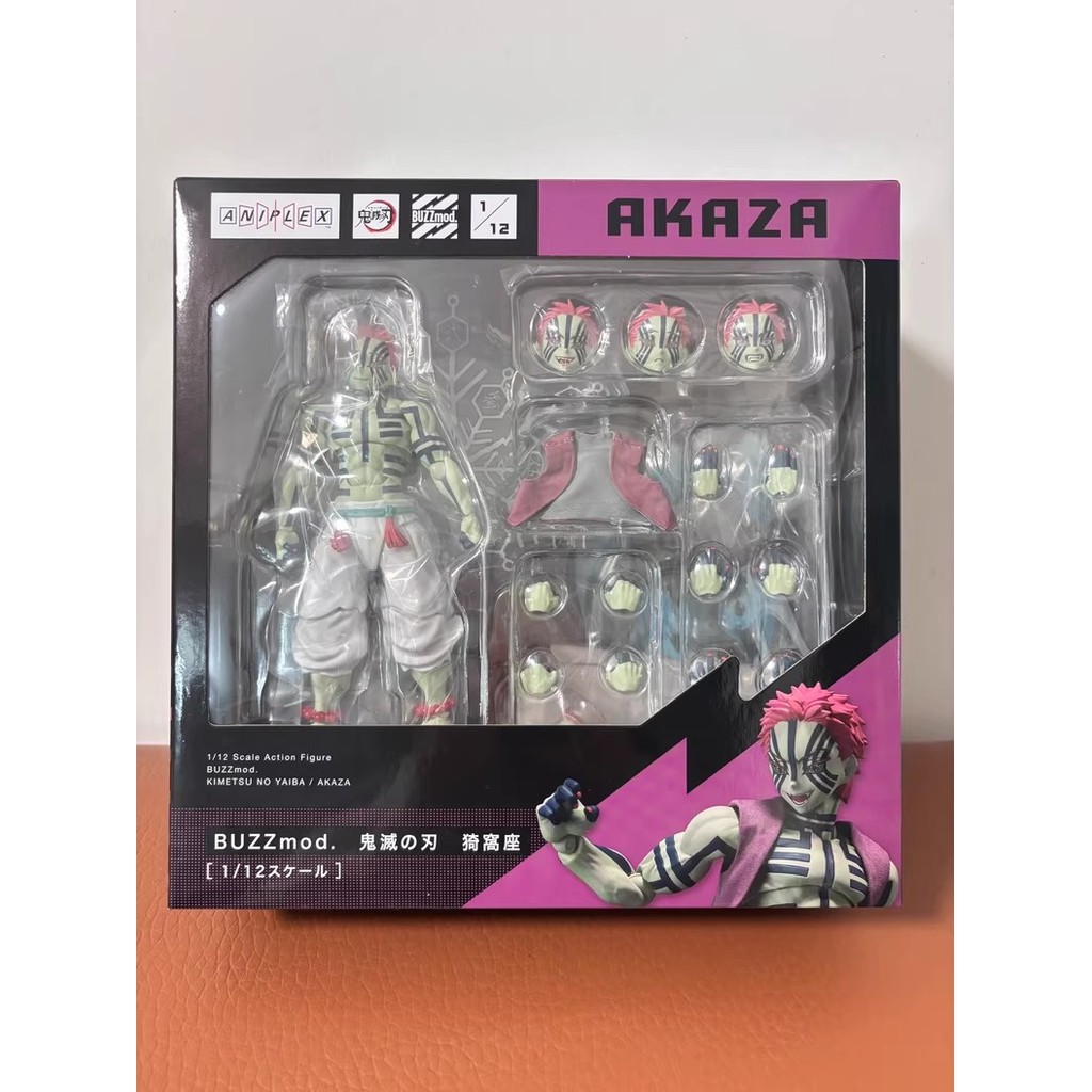 ANIPLEX buzzmod Akaza Upper Moon 3 แอ็คชั่นฟิกเกอร์ Demon Slayer