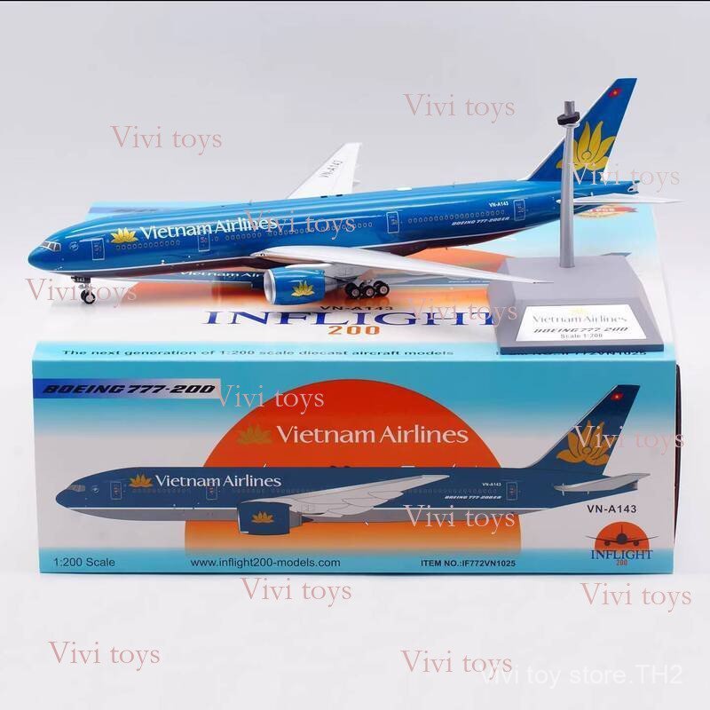 {{ของเล่นสดใส }} Inflight 1/200 Metal Model Airliner B777-200 Vietnam Airlines VN-A143 360107 EF4F