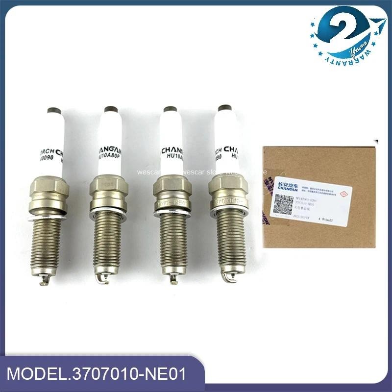 หัวเทียน 4 ชิ้น/เซ็ต 3707010-NE01 สําหรับ CHANGAN UNI-T 1.5T CS35 PLUS /2018 EADO /EADO PLUS 1.4T CS