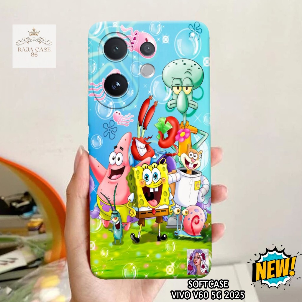 เคส HP Vivo V60 5G 2025 - เคส Vivo V60 5G ล่าสุด - เคสการ์ตูน Motif - ตัวป้องกันมือถือ - Vivo V60 5G