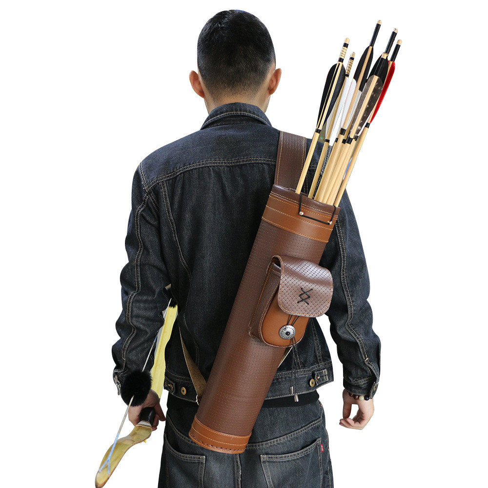 Back-mounted Arrow Quiver Traditional American Hunting Bow Arrow Shooting Simple Convenient Back-mou