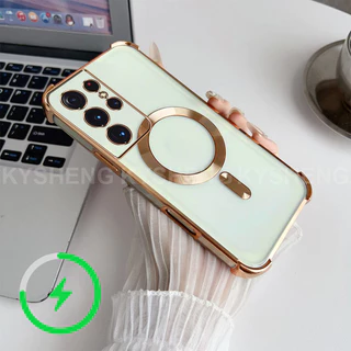 เหมาะสําหรับ REALME C85 15X 5G เคสโทรศัพท์ TPU ชาร์จแม่เหล็กสี่มุม anti drop เปลือกนุ่มโปร่งใส WBQ 000
