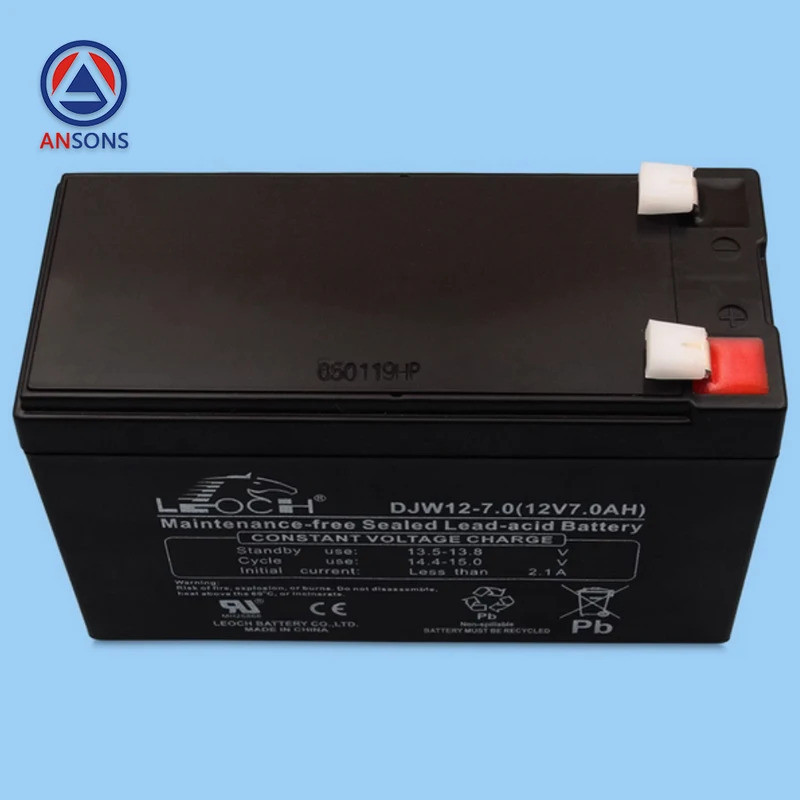 DJW12-7.0(12V7.0AH) 9AH 12AH KONE ลิฟท์หลังคารถฉุกเฉินแบตเตอรี่เก็บแบตเตอรี่ Ansons ลิฟท์อะไหล่