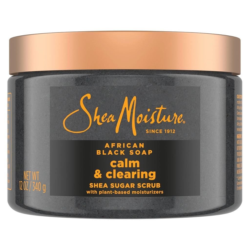 SheaMoisture Sugar Body Scrub African Black Soap for healthy, glowing skin African black soap with 2