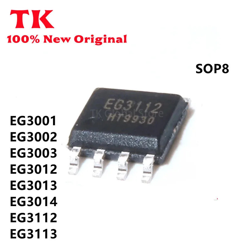 5PCS EG3001 EG3002 EG3003 EG3012 EG3013 EG3014 EG3112 EG3113 SOP8 ชิป IC