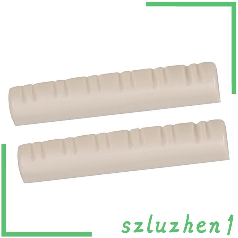 [Szluzhen1] 2x Curved Slot Nut 12 Strings เครื่องมือกีตาร์เปลี่ยนสีเบจ