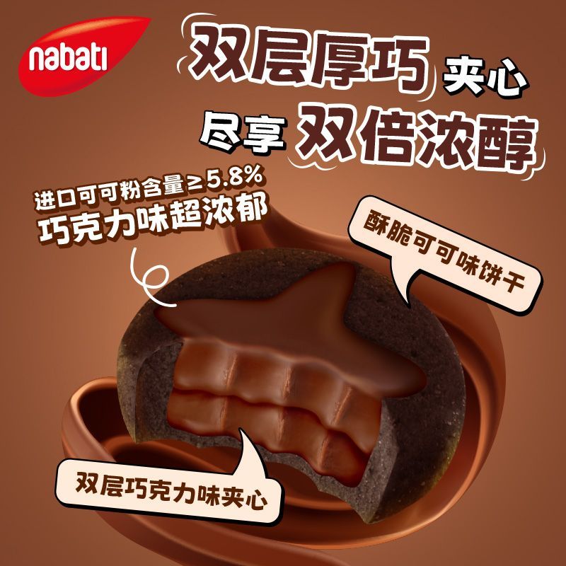 สินค้าใหม่พร้อมสต็อกอินโดนีเซียนําเข้า nabati nabati Soft Heart Cookies บิสกิต 30 แพ็ค Brownie Soft 