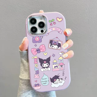 ส่งของเร็ว เคสสำหรับไอโฟน12 การ์ตูนคุลมี สนุก เคสมือถือกล้องสีเงิน for IPhone17 16 11 12 13 14 15Pro MAX XS XR 6/7/8PLUS
