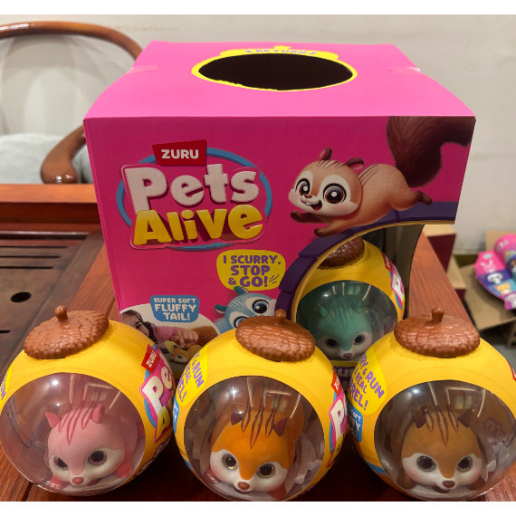 ZURU Pets Alive Scurryn Squirrel Interactive Playset Assortment Toy